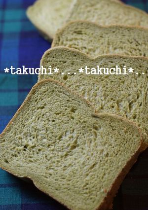 HBで　ミルキー抹茶食パン-レシピのメイン写真