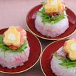 卵とチーズのお花のちらし寿司