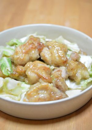 ゴマ油香る鶏もも肉とキャベツの味噌ダレ-レシピのメイン写真