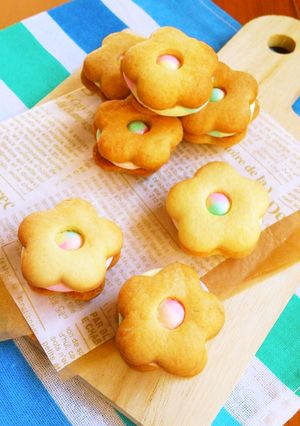 ホワイトデー☆マシュマロサンドクッキー。-レシピのメイン写真