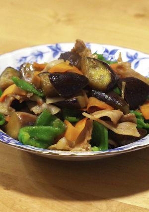 豚バラ肉と茄子の味噌豆板醤炒め-レシピのメイン写真