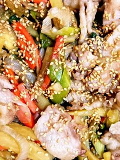 ずぼらな豚肉とさつまいもの甘辛炒め?-レシピのメイン写真