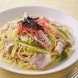 豚バラとネギの中華風パスタ