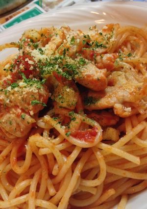 チキントマトパスタ-レシピのメイン写真