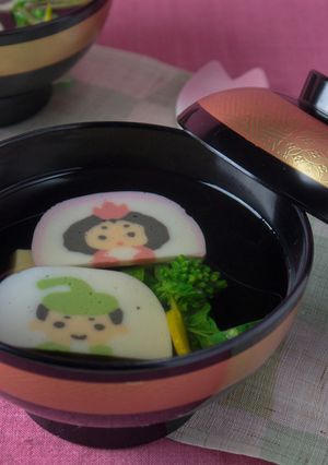 ひなまつりかまぼこのすまし汁-レシピのメイン写真