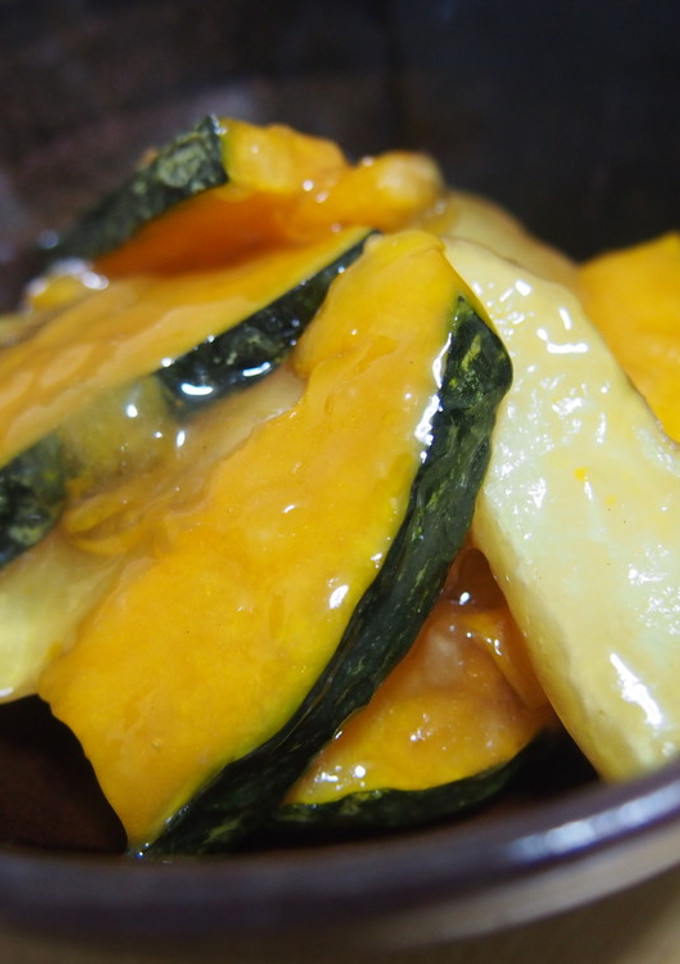 南瓜とジャガイモの揚げ煮-レシピのメイン写真