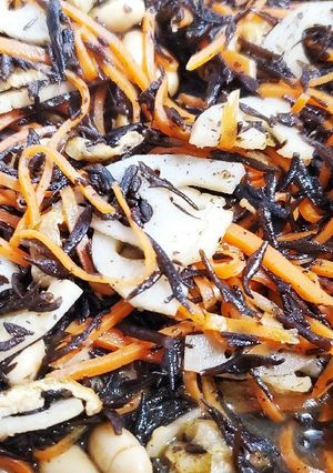 *ひじきと蓮根の煮物*-レシピのメイン写真