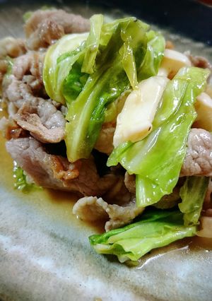 豚こま肉の梅醤油炒め-レシピのメイン写真