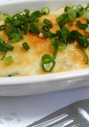 残り餃子で豆腐ソースのグラタン風チーズ焼-レシピのメイン写真