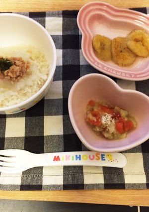 離乳食 中期〜後期 納豆おろし素麺-レシピのメイン写真