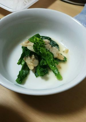 菜の花とアサリの甘酒酢味噌和え-レシピのメイン写真