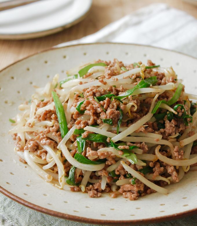 ☆もやしとひき肉の香味ペースト炒め☆ by ☆栄養士のれしぴ