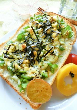 ピーマン×天かすの塩レモントースト-レシピのメイン写真