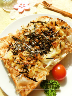玉葱×天かすの塩レモン和トースト-レシピのメイン写真