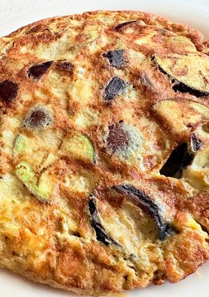 とろけるチーズと茄子のスペイン風オムレツ♫-レシピのメイン写真