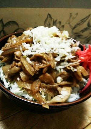 やわらか~♪簡単!豚こま生姜焼き丼♥-レシピのメイン写真