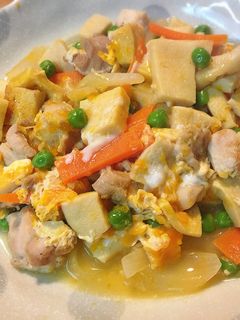 子供も大好き!高野豆腐と鶏肉の炒り煮♡-レシピのメイン写真