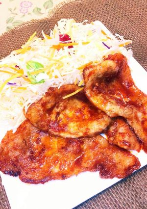 ✳超簡単♥ご飯がすすむポークチャップ♥☺-レシピのメイン写真