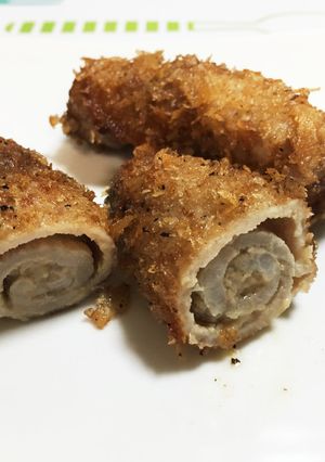 お弁当に！ クルクル一口味噌カツ-レシピのメイン写真