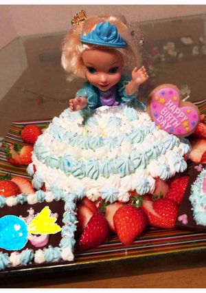 エルサのドレスケーキ♥-レシピのメイン写真