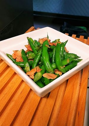 白だしで簡単！インゲンのにんにく炒め-レシピのメイン写真