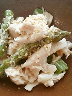 ささみとアスパラのマヨネーズ和え-レシピのメイン写真