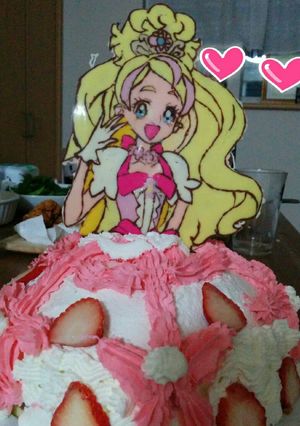 プリキュアキャラチョコケーキ-レシピのメイン写真
