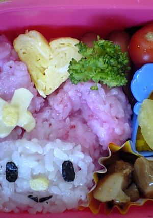 キャラ弁（マイメロ）-レシピのメイン写真