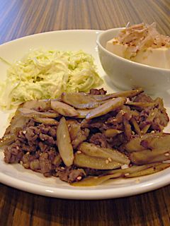 牛肉とゴボウの胡麻すき焼き炒め-レシピのメイン写真