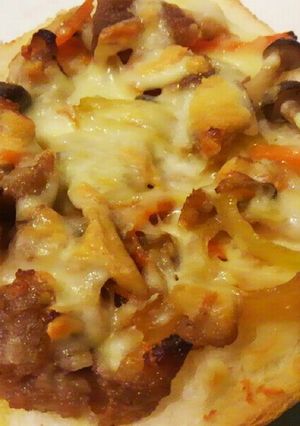 ☆ガッツリ野菜炒めトースト☆-レシピのメイン写真