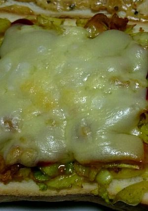 キャベツたっぷりカレーピザ✩-レシピのメイン写真