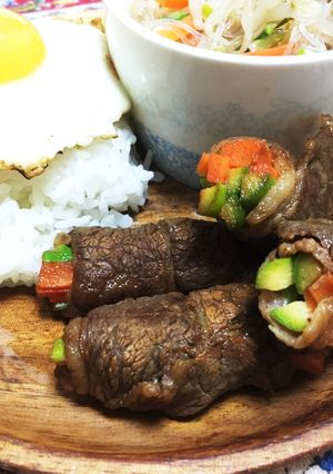 簡単♡お弁当にも♡野菜肉巻き♪-レシピのメイン写真