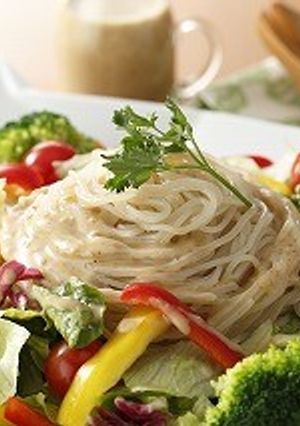 ごまだれサラダ風大麦パスタ-レシピのメイン写真