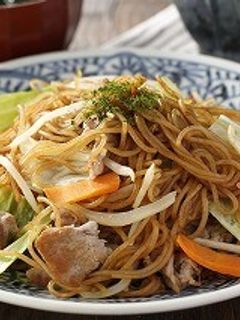 焼きそば風大麦麺-レシピのメイン写真