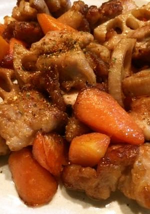 <男メシ>簡単!鶏肉と蓮根のピリ辛中華-レシピのメイン写真