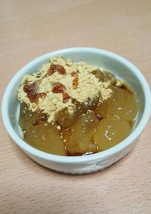 レンジで簡単☆ぷるぷる十六茶わらびもち-レシピのメイン写真