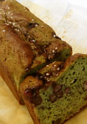あずきたっぷり♪抹茶の和パウンドケーキ-レシピのメイン写真