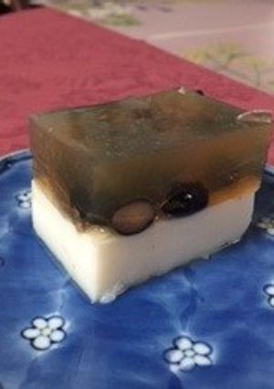 十六茶で☆香ばし２色寒天-レシピのメイン写真
