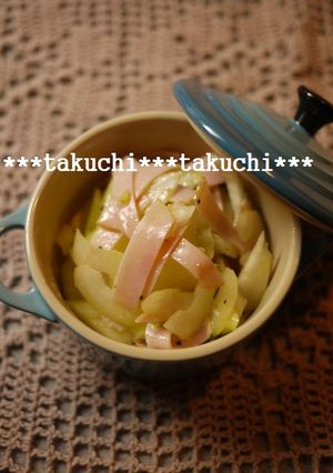 セロリとハムのさっぱりサラダ-レシピのメイン写真