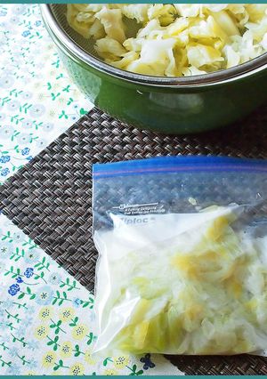 ★スープに便利”茹でキャベツの冷凍保存-レシピのメイン写真