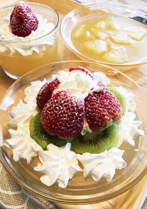 りんごジュースとコンポートのゼリー-レシピのメイン写真