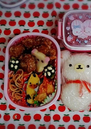 簡単♪コリラックマ☆雪だるま☆キャラ弁-レシピのメイン写真