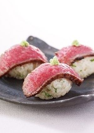 牛のたたきにぎり-レシピのメイン写真