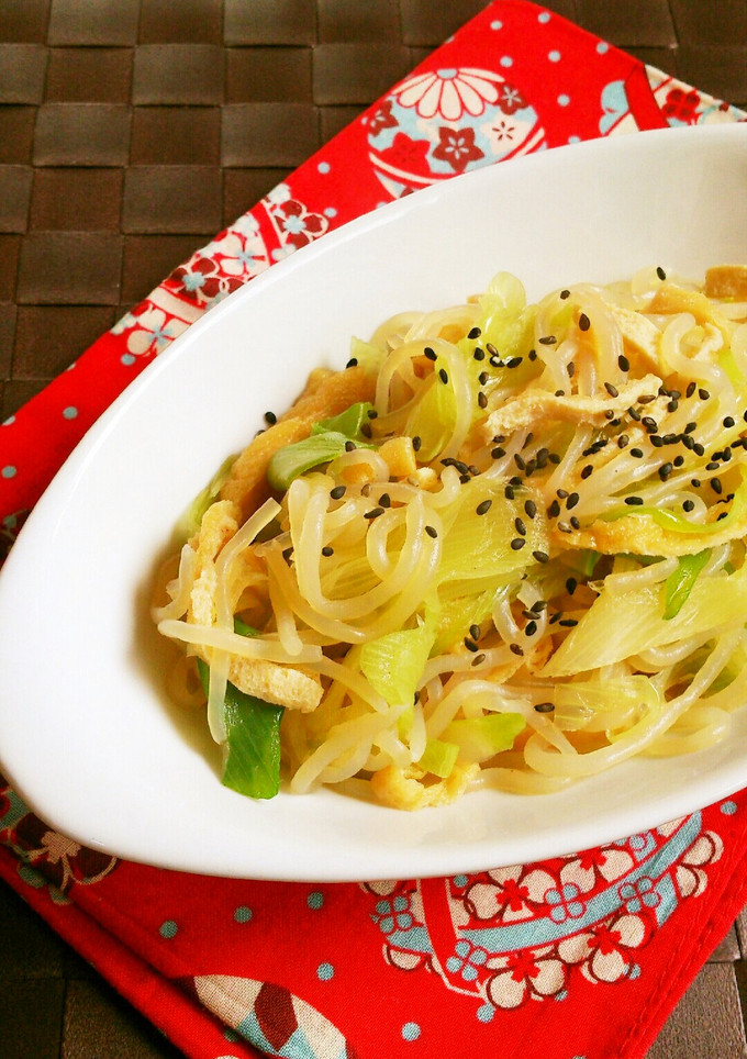 レンジで簡単☆ネギと白滝の炊いたん。-レシピのメイン写真