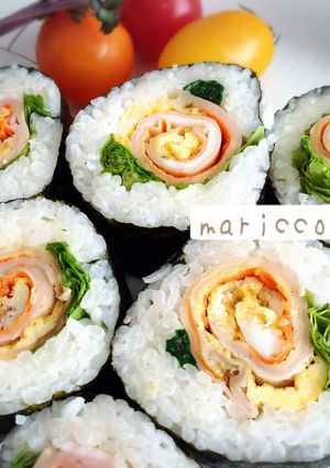 失敗なし*お花の太巻き*ひな祭り母の日に-レシピのメイン写真