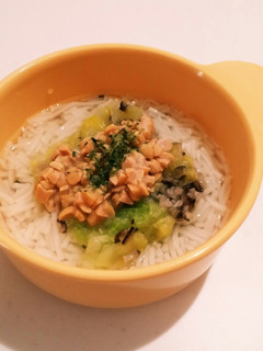 離乳食中期☆納豆そうめん♪-レシピのメイン写真