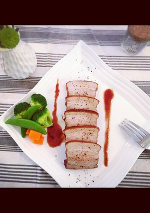 豚バラの赤ワイン煮込み-レシピのメイン写真