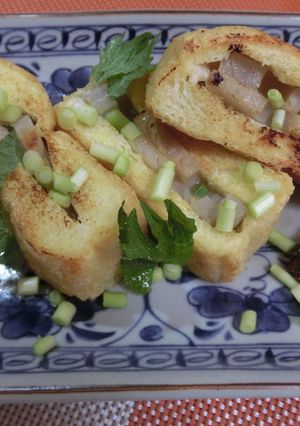 栃尾の油揚げ『蓮』包み♪♪♪-レシピのメイン写真