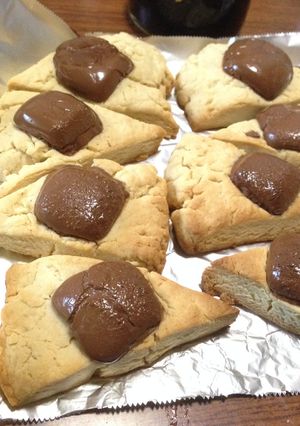 簡単！コーヒー風味の焼きチョコスコーン-レシピのメイン写真