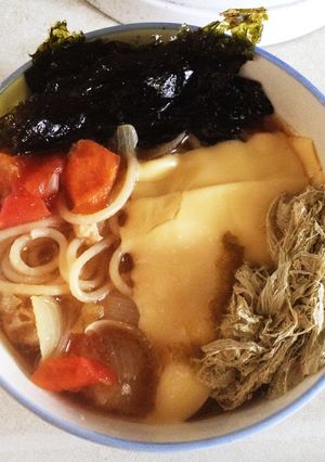 ラーメン風 スープパスタ ベジタリアン-レシピのメイン写真